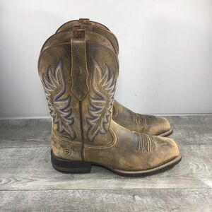 Ariat 10040409 Brander Bear Brown Western Cowboy Boots Square Toe Mens Size 10.5